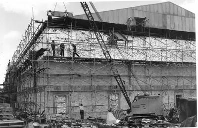 Fletcher Construction Co Ltd - small projects: 1956 Moerewa Freezing Works extension, Northland (2 items); 1956; Photograph